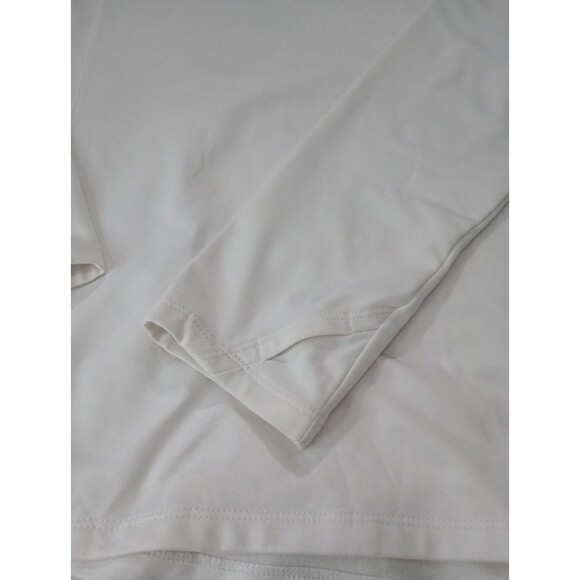 Adidas GOLF Fleece Men's L White  1/2-Zip Pullover - Picture 7 of 11